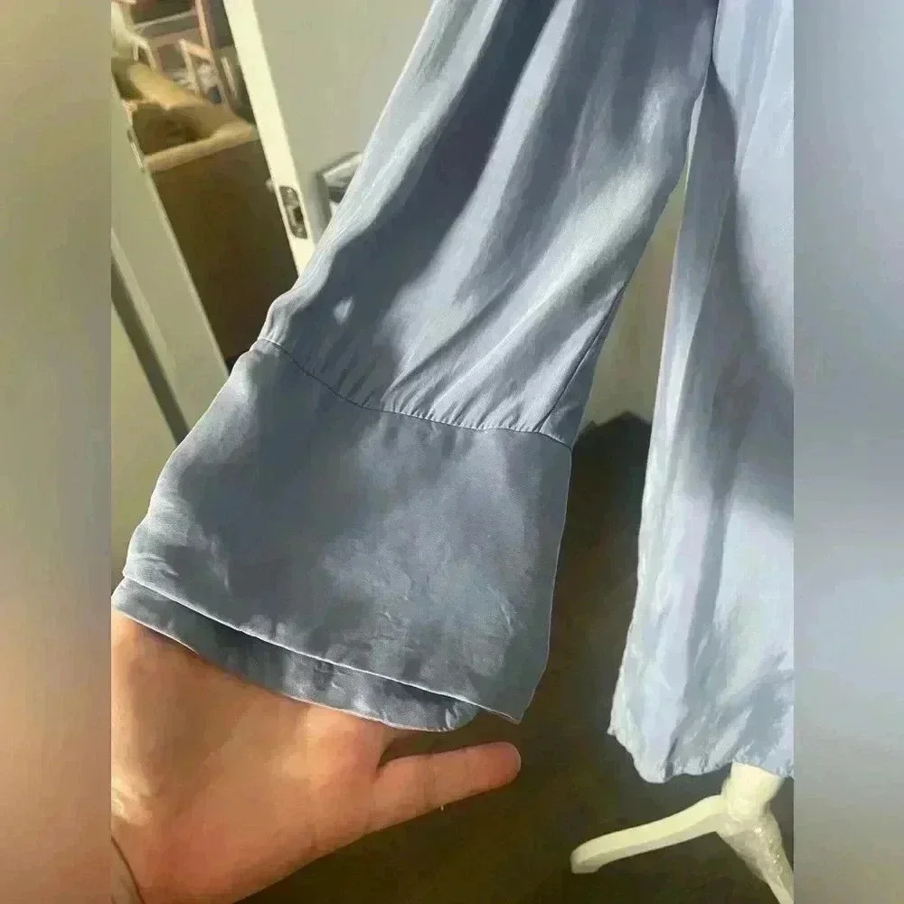 Zara Cupra Shift A-Line Dress in Periwinkle Blue - Picture 4 of 6